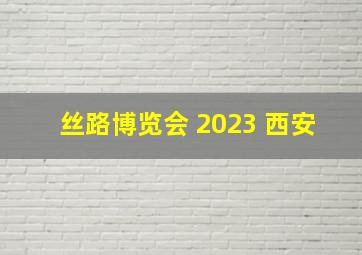 丝路博览会 2023 西安